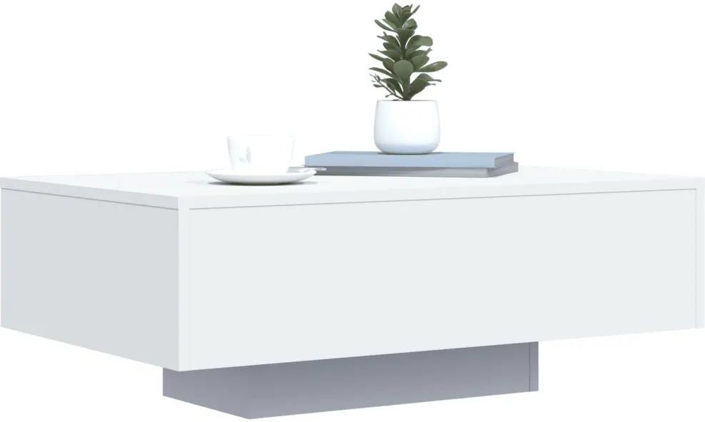 Gravora Stolik kawowy z oświetleniem LED RGB, biały, 85x55x31 cm ...