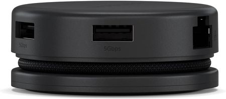 SATECHI USB-C Hub 7 in 1 Multiport Adapter, 4K@60Hz HDMI, 60W USB-C PD Opladen, 2x USB-A 5Gbps, Ethernet, SD en microSD Kaartlezer, voor MacBook Air en Pro, Windows, Zwart