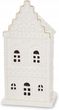 Ceramiczna Figurka Świąteczna Biały Domek LED ART-POL 19,5 CM