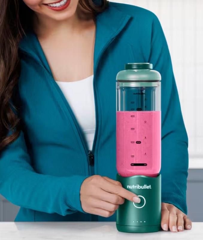 фото Фітнес-блендер NutriBullet Flex NBP013GR — компактний портативний міксер для щоденних смузі