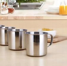 Zdjęcie kubek stalowy 12cm z uchem 1,15l XJ4971 - Barczewo