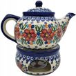 Ceramika Bolesławiec Czajnik Z Podgrzewaczem