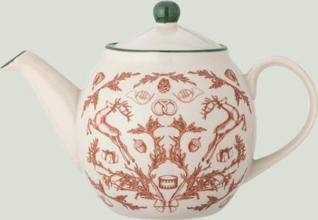 Bloomingville Czajniczek Beth Czerwony Kamionka Śr. 14Xwys. 16cm