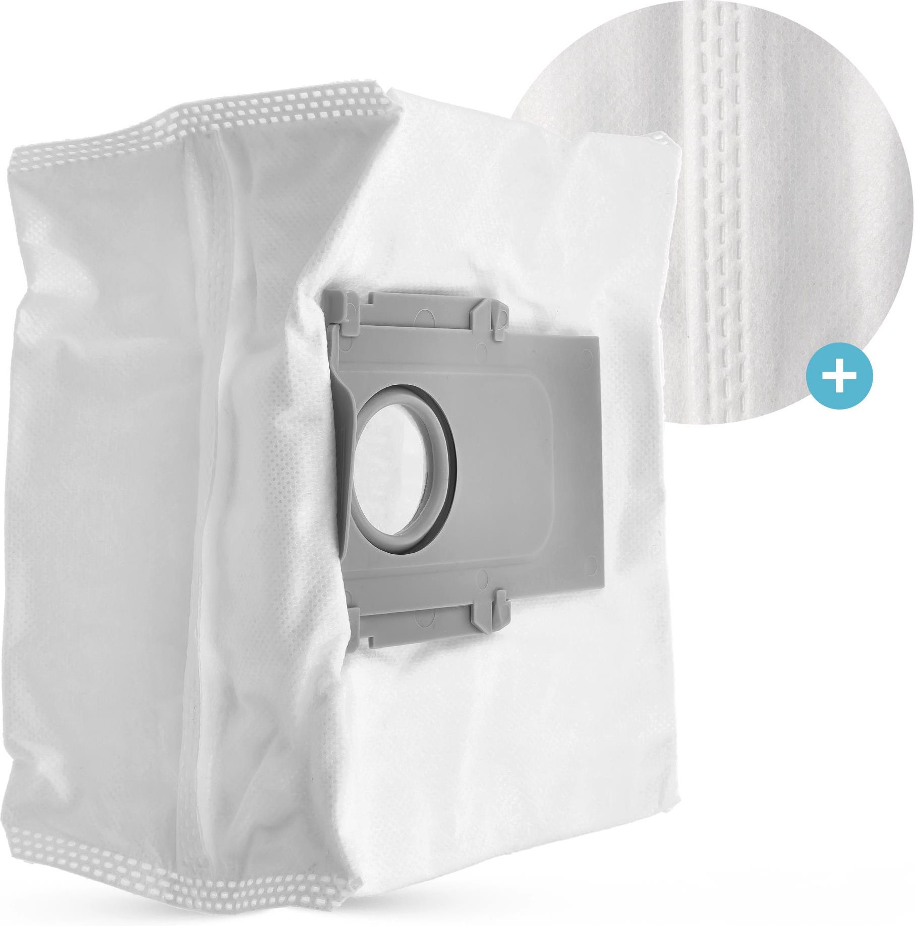 6 Stück Staubbeutel Zubehörset für Roborock Q7/T8/ S8/ S7 MAXV Ultra / Q7 MAX / Q7 MAX Staubsauger Ersatzteile Zubehör, 3L großer Kapazität Absaugstation Ersatzbeutel Ersatzteile