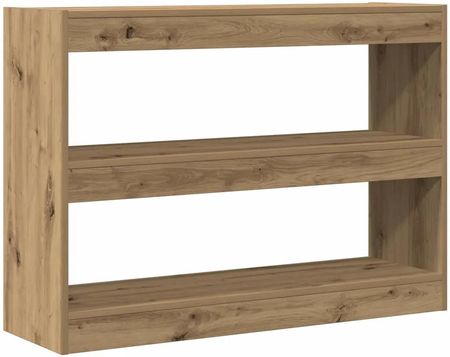 Gravora Regał w rustykalnym stylu Dąb artisan 100x30x72 cm z 2 półkami (G0738340)