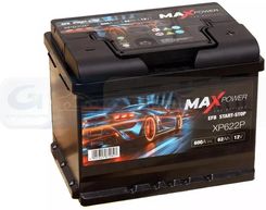 Maxpower Akumulator 62Ah/600A P+ Efb XP622PMXP