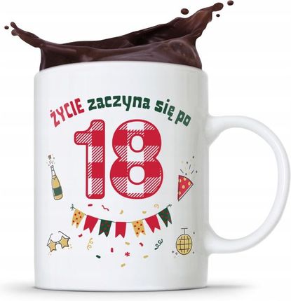 Polidraw Kubek Idealny Prezent Na Urodziny 18 18Te 18-Te Z Nadrukiem Ze Zdjęciem 330Ml (36669000)