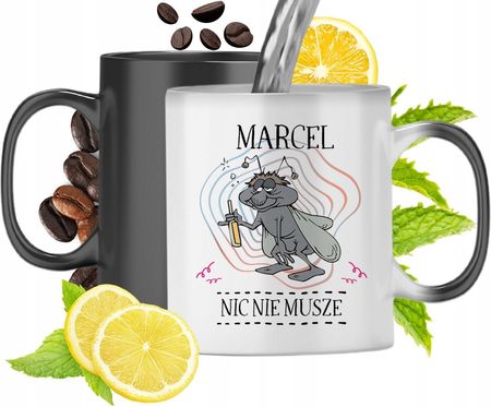Polidraw Kubek Magiczny Dla Marcela Czarny Matowy Z Nadrukiem Ze Zdjęciem 330Ml (36772337)