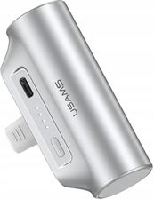 Zdjęcie Usams Powerbank PB79 Mini Tail Plug Portable 3000mAh Usb-c srebrny - Zamość