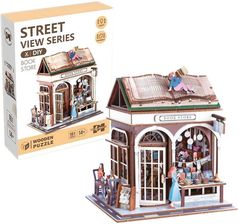 Zdjęcie Askato Uliczny Zakątek Drewniane Puzzle 3D Księgarnia - Chełm