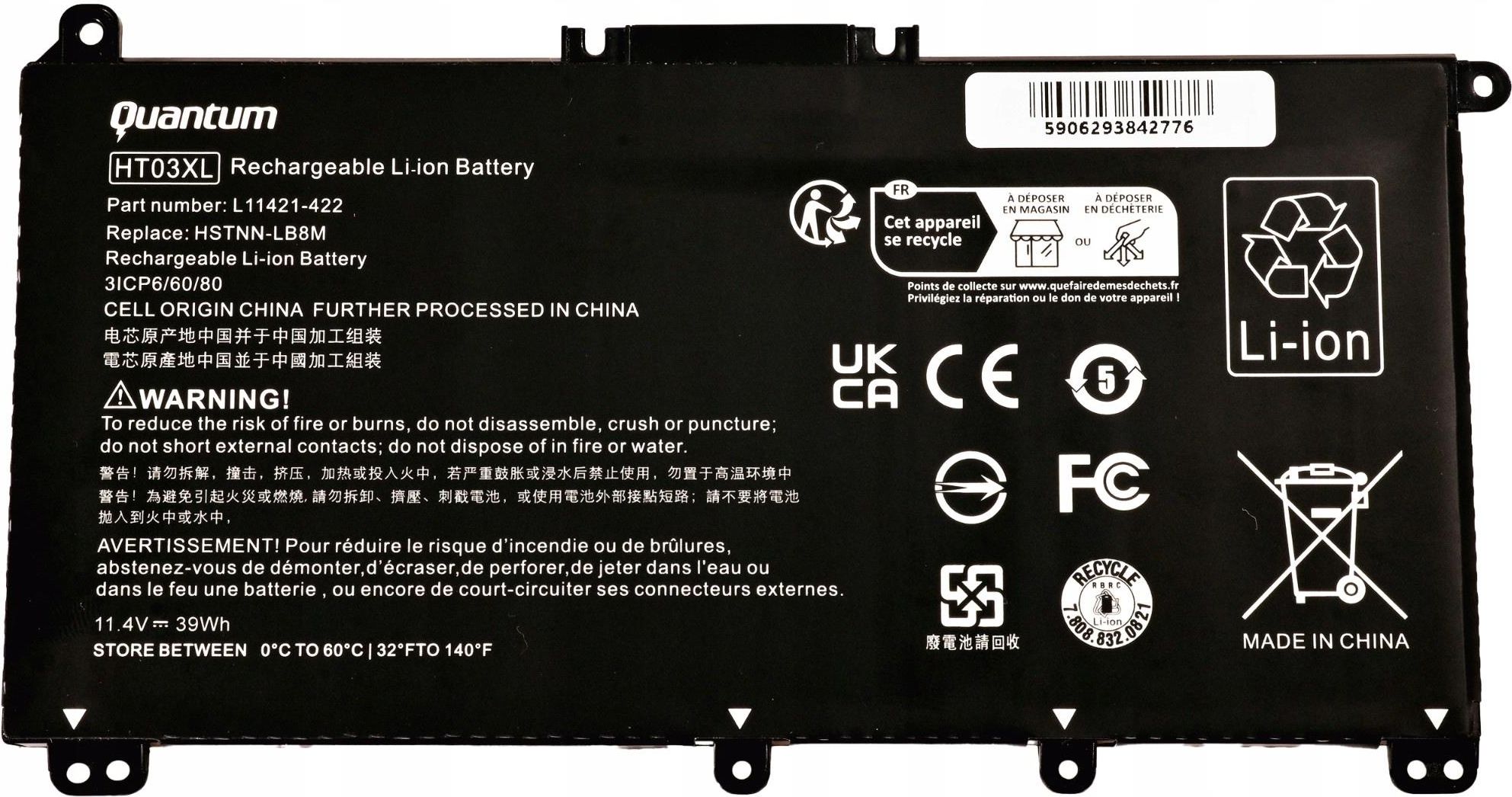Original Batterie HT03XL Für HP Pavilion 14-CE 15-... - Grandado