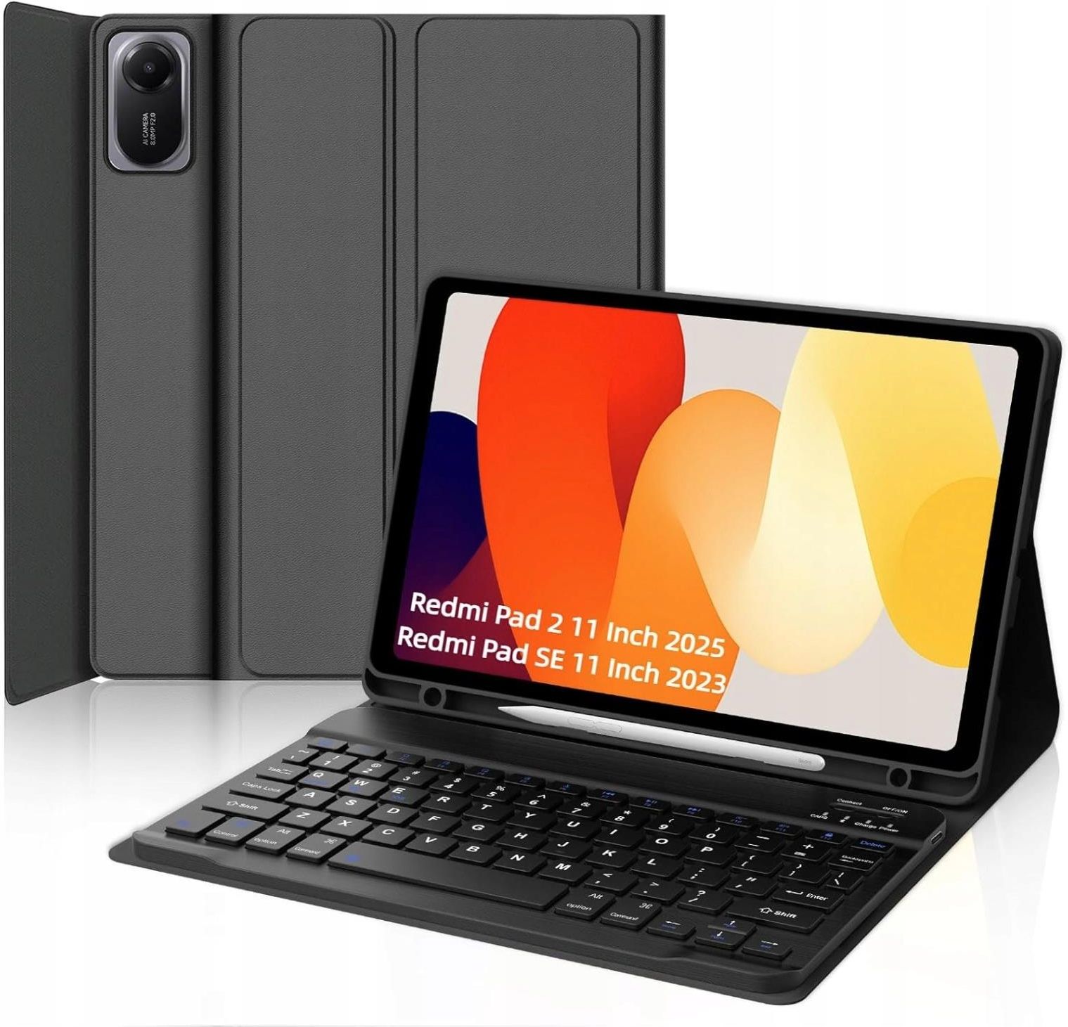 YKWXSC Cover con Tastiera per Lenovo Yoga Tab 11,1 Pollici Tablet 2025, Disposizione ltaliana con 7 Colori Illuminato Senza Fili Staccabile Custodia, Nero YKWXSC Cover con Tastiera per Lenovo Yoga Tab 11,1 Pollici Tablet 2025, Disposizione ltaliana con 7 Colori Illuminato Senza Fili Staccabile Custodia, Nero