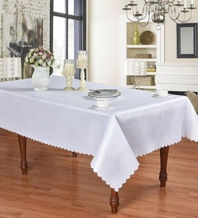 Cotton World Obrus Żakardowy 160X220 Biały 02