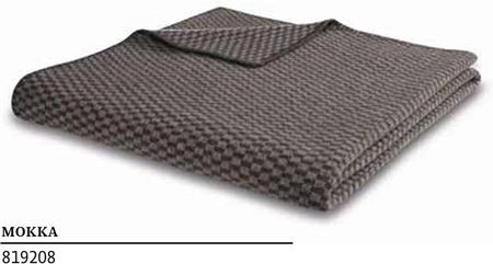 Biederlack Pled Naturalny Wełniany Merino Mokka 150X200