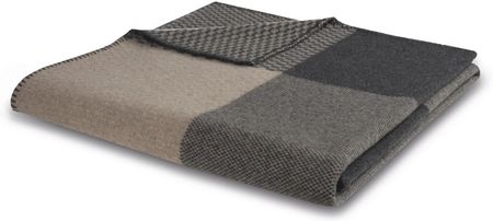 Biederlack Pled Wełna Merino Frame Mokka 150X200