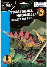 Zdjęcie Wydrapywanka I Kolorowanka 2W1 Dinozaury Kidea - Radzyń Podlaski