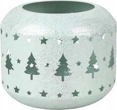 Zdjęcie bez marki Lampion metalowy W choinki 9x9x7 cm (DNSJL2003) - Ustroń