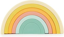 Zdjęcie Bieco Silicone Rainbow Układanka Tęcza 12 M+ Tropical Vibes 6Szt. - Poręba