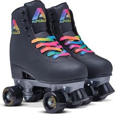 Zdjęcie Apollo Disco Roller Classic Regulowane Wrotki Retro Dla Dzieci I Dorosłych Czarne - Puszczykowo
