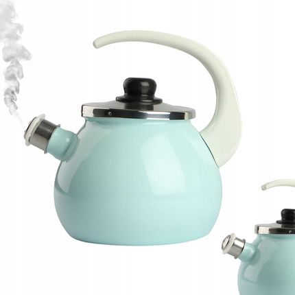 Inna Inny Czajnik Tradycyjny Stalowy Emaliowany 2,5L Odcienie Błękitu Gaz Indukcja