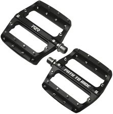 Zdjęcie P2R Pedały rowerowe platformowe FLATMAN 90 ETD aluminiowe Czarne - Pajęczno
