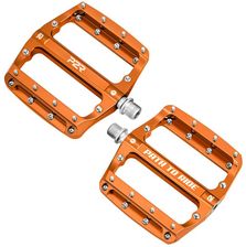 Zdjęcie P2R Pedały rowerowe platformowe FLATMAN 90 ETD aluminiowe Pomarańczowe - Miłakowo