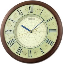 Seiko Zegar �cienny z pod�wietleniem LED, z mechanizmem kwarcowym, model 83352UNIW, 33 cm, br�zowy obudowa, kremowa tarcza