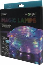 Zdjęcie Lampki LED 600 30m RGB z pilotem IP65/IP20 zasilanie USB Bluetooth ECO LIGHT ML61626 - Knurów
