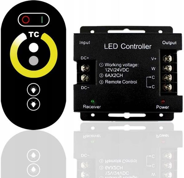 Sterownik LED RGB CCT RF dotykowy 0m ...