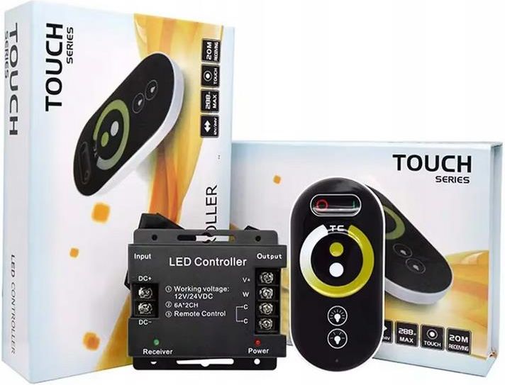 Sterownik LED RGB CCT RF dotykowy 0m ...