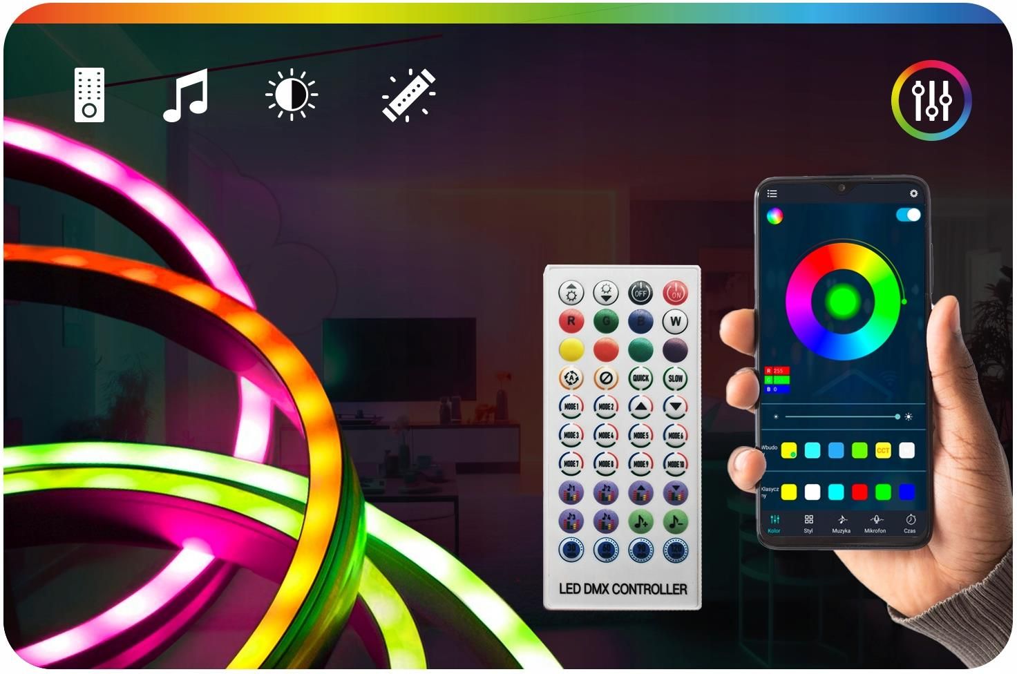 Taśma LED ledrgb 5m RGB (TAŚMALED5MRGBICTĘCZA5050+WS2812) - Opinie i ...