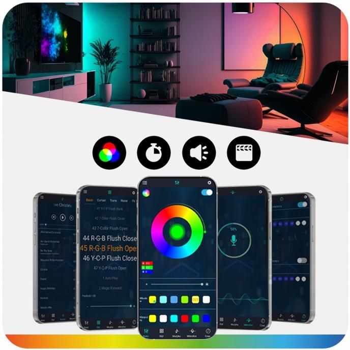 Taśma LED ledrgb 5m RGB (TAŚMALED5MRGBICTĘCZA5050+WS2812) - Opinie i ...