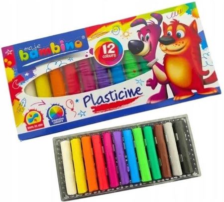 Plastelina 12 kolorów plastelina szkolna plastelina bambino