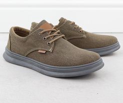 Zdjęcie Półbuty męskie casual tekstylne brązowe Nowacki 1059-H - Sompolno