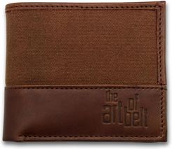 Zdjęcie Portfel męski skórzano-materiałowy - Łapy