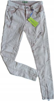 Versace Jeans - Spodnie Damskie Biker Suwaki r. EU34 USA26