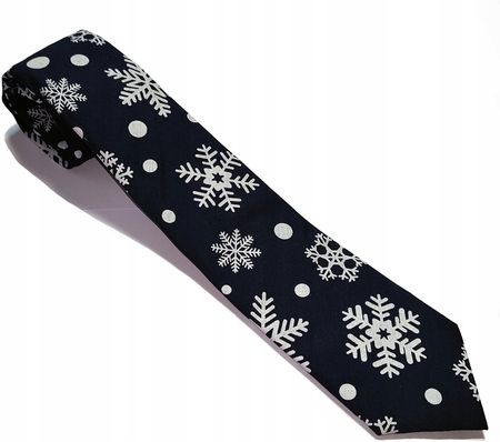 Krawat męski z świątecznym motywem GRANAT