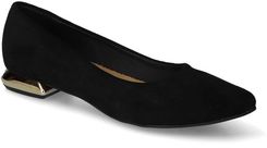 Zdjęcie Baleriny For-But 074 Czarne zamsz - Jedwabne