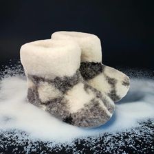 Zdjęcie Kapcie Miękkie Ciepłe Wełna 228 (44) - Wrocław