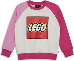 Zdjęcie Bluza dziecięca LEGO Iconic Saku 202 biała, bawełniana. - Suchań