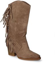 Zdjęcie Kowbojki Damiss 404 Kawa welur - Jedwabne