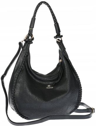 Torebka Damska Worek shopper włoska marka CHARRO pojemna CH3316 Czarna