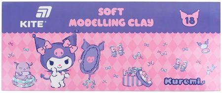 Plastelina 18 kolorów do szkoły przedszkola Kuromi Kite