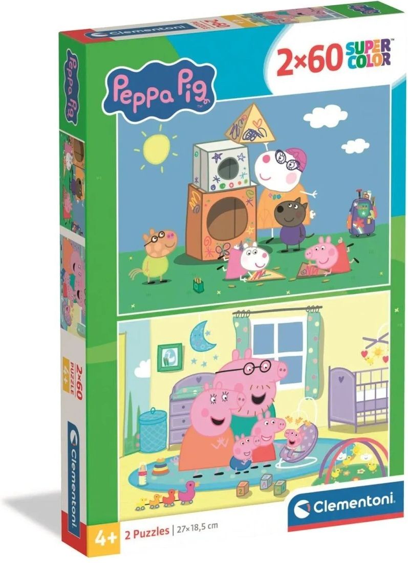 Clementoni Puzzle 60 Super Kolor Peppa Pig - Ceny i opinie - Ceneo.pl