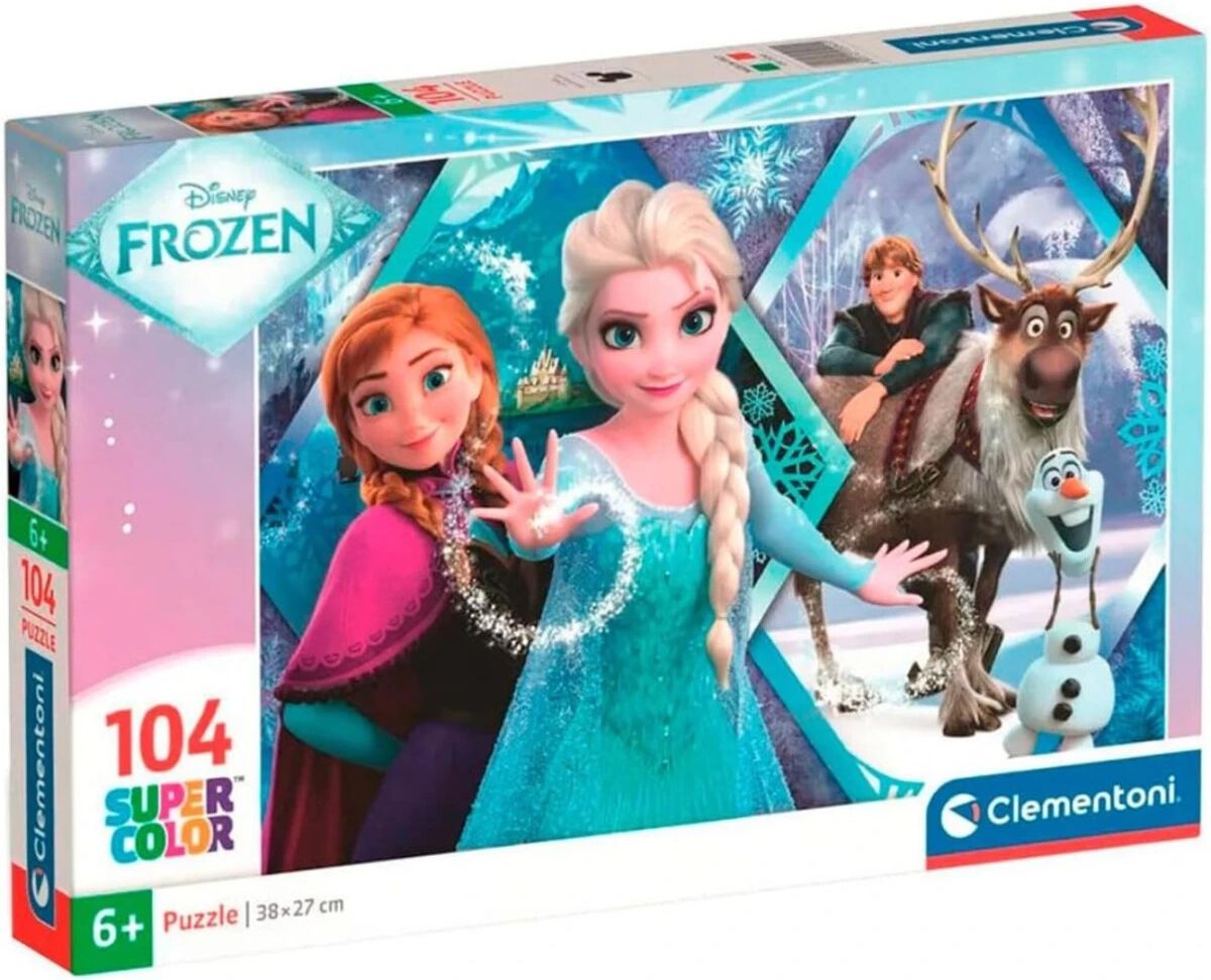 Clementoni Puzzle 104 Super Kolor Frozen - Ceny i opinie - Ceneo.pl