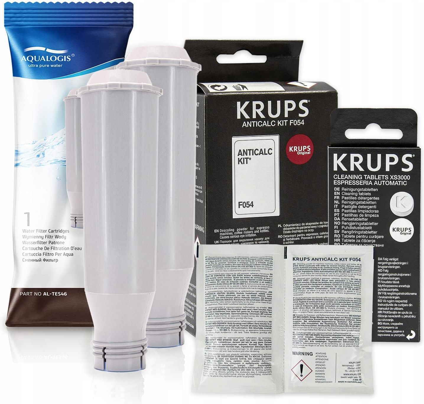 Set Filtro Acqua + Decalcificante Sostituto Per Krups Claris F088