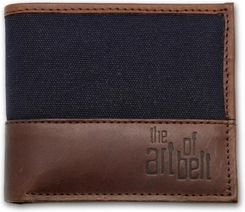 Zdjęcie Portfel męski skórzano-materiałowy - Łapy