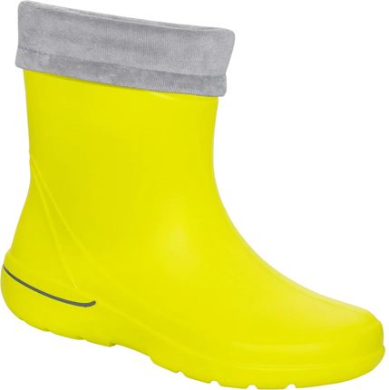 ZETPOL kalosze damskie EVA limonkowe wkład ocieplający szary