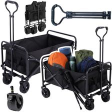 Zdjęcie Lean Wózek Transportowy Składany Czarny 120L 26725 - Nowe Brzesko