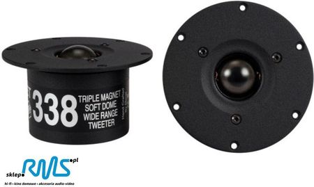 Morel ET 338-104 (ET338)  Przetworniki wysokotonowe z miękką kopułką 1.125", 8 Ohm, 200W  - 2szt